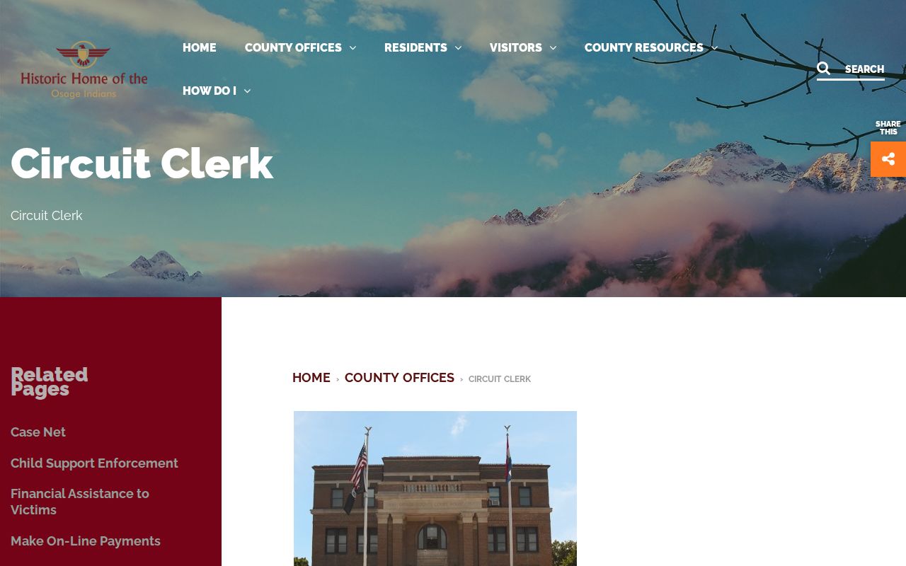 Osage County warrant check Circuit Clerk source
